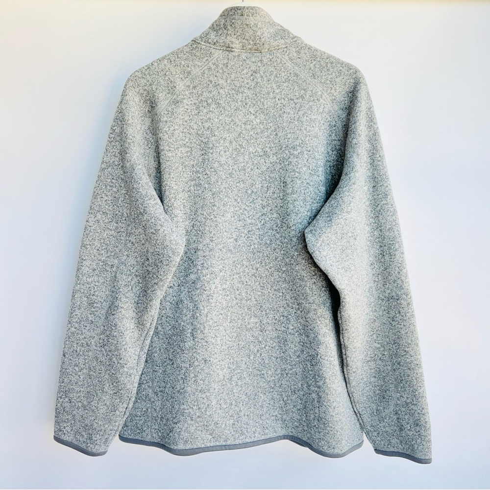 Sold-Patagonia worn wear Better Sweater full zip in heather gray - Picture 4 of 11
